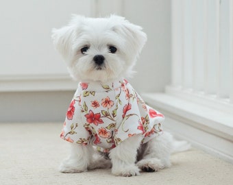Floral dog shirt | Etsy