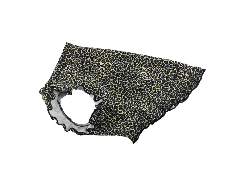 Leopard Print Ruffled Dress Animal Print Dog Dress Dog Top Etsy