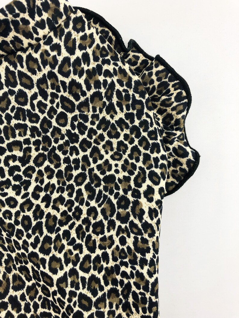 Leopard Print Ruffled Dress Animal Print Dog Dress Dog Top Etsy