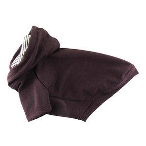 Super Soft~~ Classic Simple Reddish Brown Fleece Hooded Sweatshirt, Dog Clothing, Dog Fashion, Dog Apparel, XS -3XL