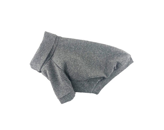 Hot Scour Gray 1x1 Rib knit T-shirt, Dog Top, Dog T-shirt, Dog Clothing, Dog Fashion, Dog Apparel, 2 options, Dog Clothes