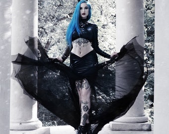 Black Latex Wedding Dress