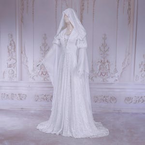 fairy wedding dress etsy Off Shoulder Fairy Tale Wedding Dress