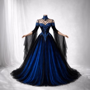 Celtic Bridal Gown Blue