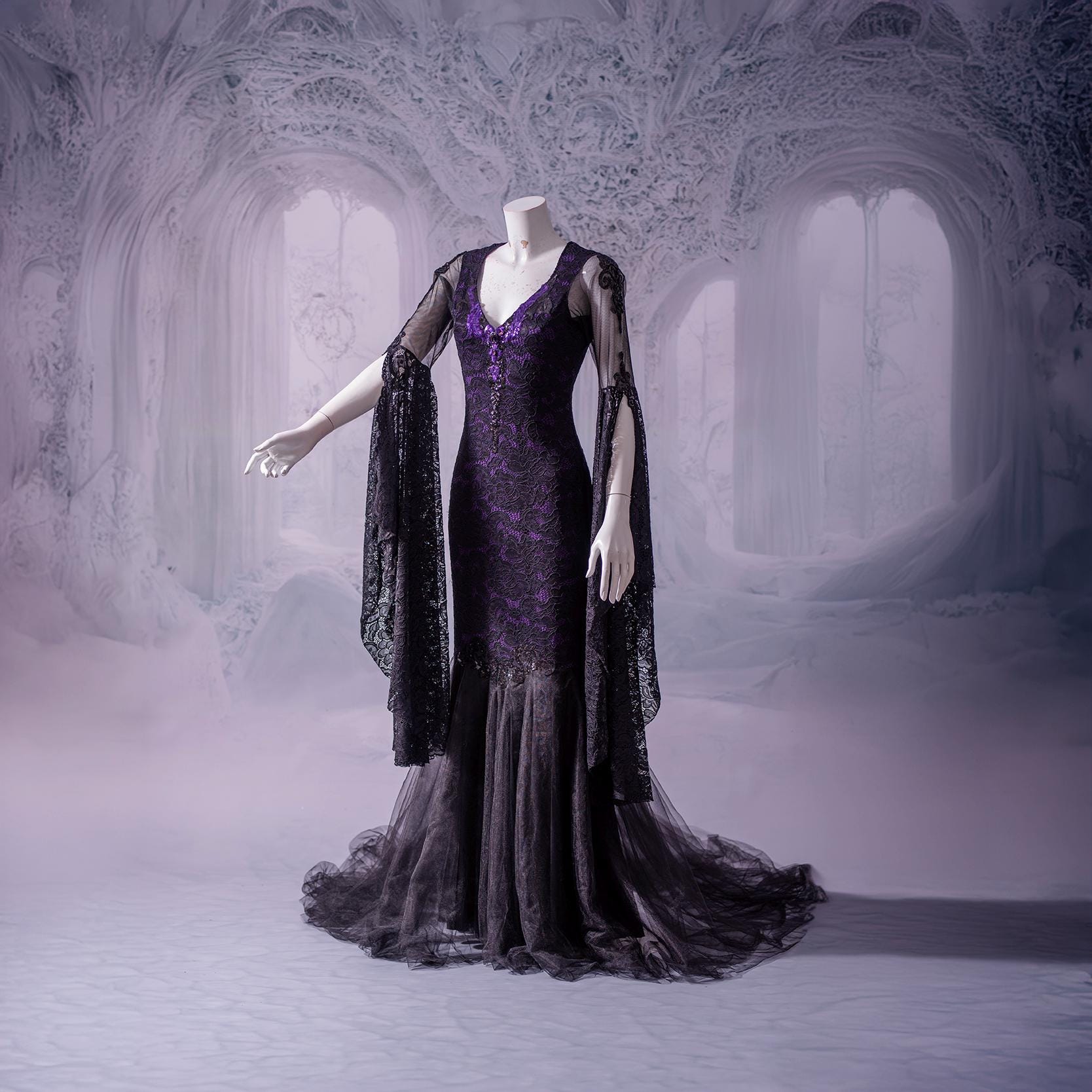 fitted lace wedding dress Plaid Lace Up Gothic Mini Dress – GTHIC main image 1