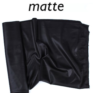 Matte stretch knit leather-like fabric sample