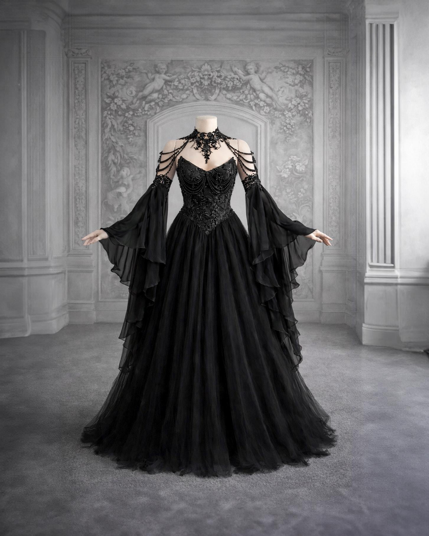 black gothic homecoming dresses Gothic prom dress main image 1