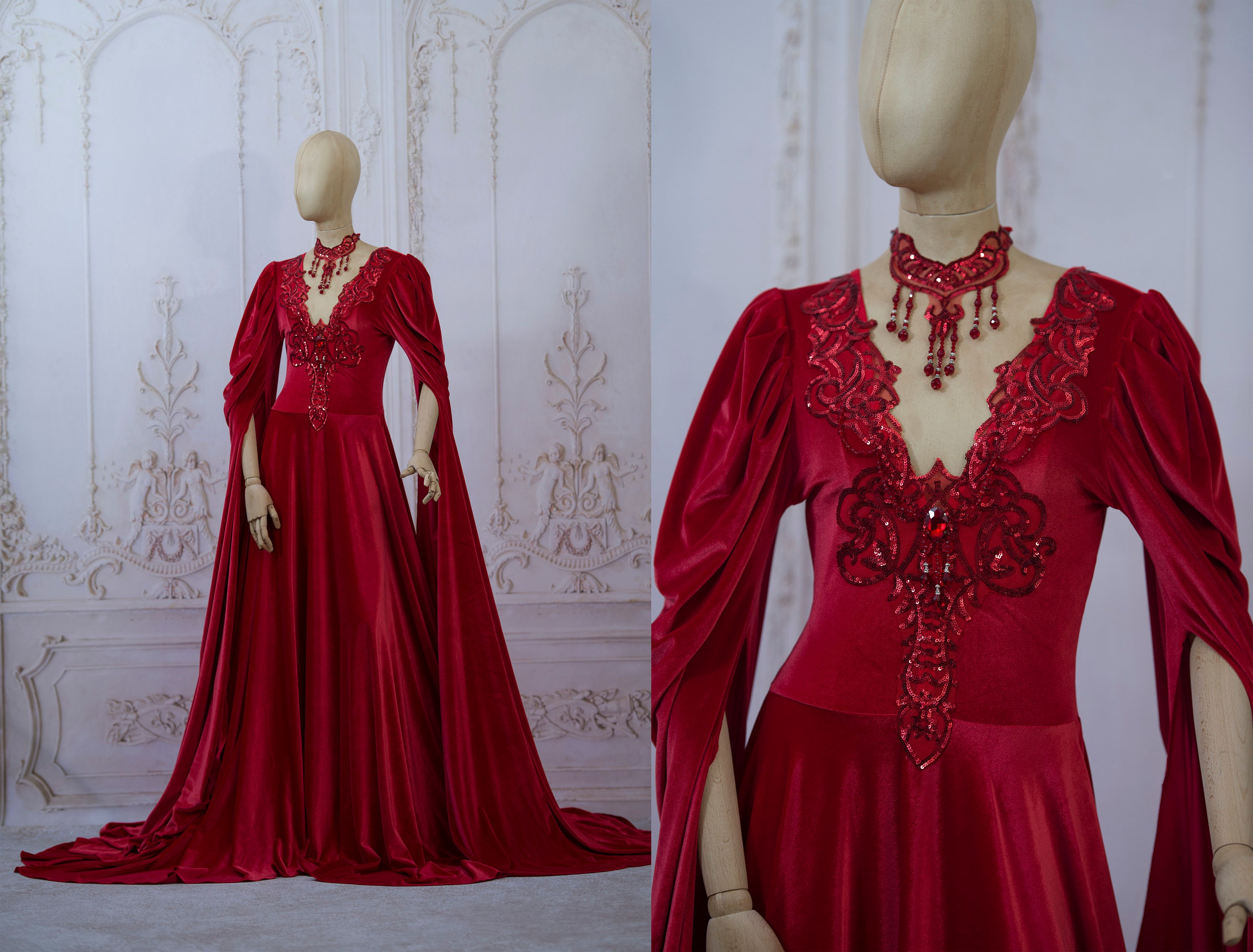long red fantasy dress Red Formal Dresses | Prom & Evening Gowns