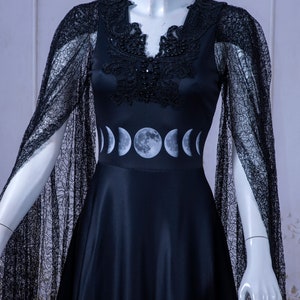 Ombre moon dress gothic forest witchy two image 2