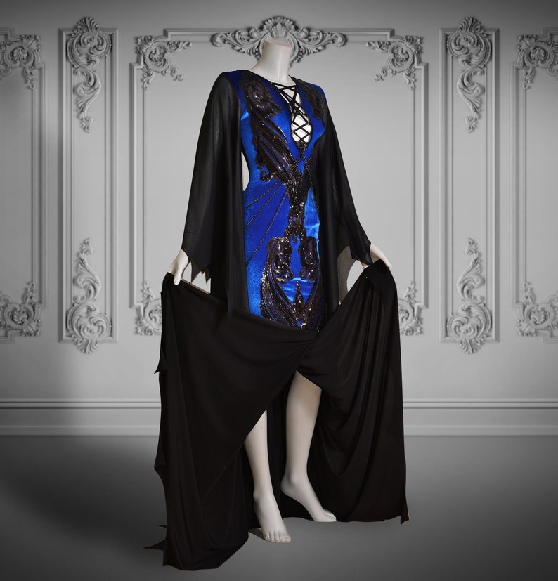 Velvet morticia wedding dress | Etsy