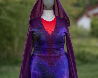 purple galaxy wedding dress Renee