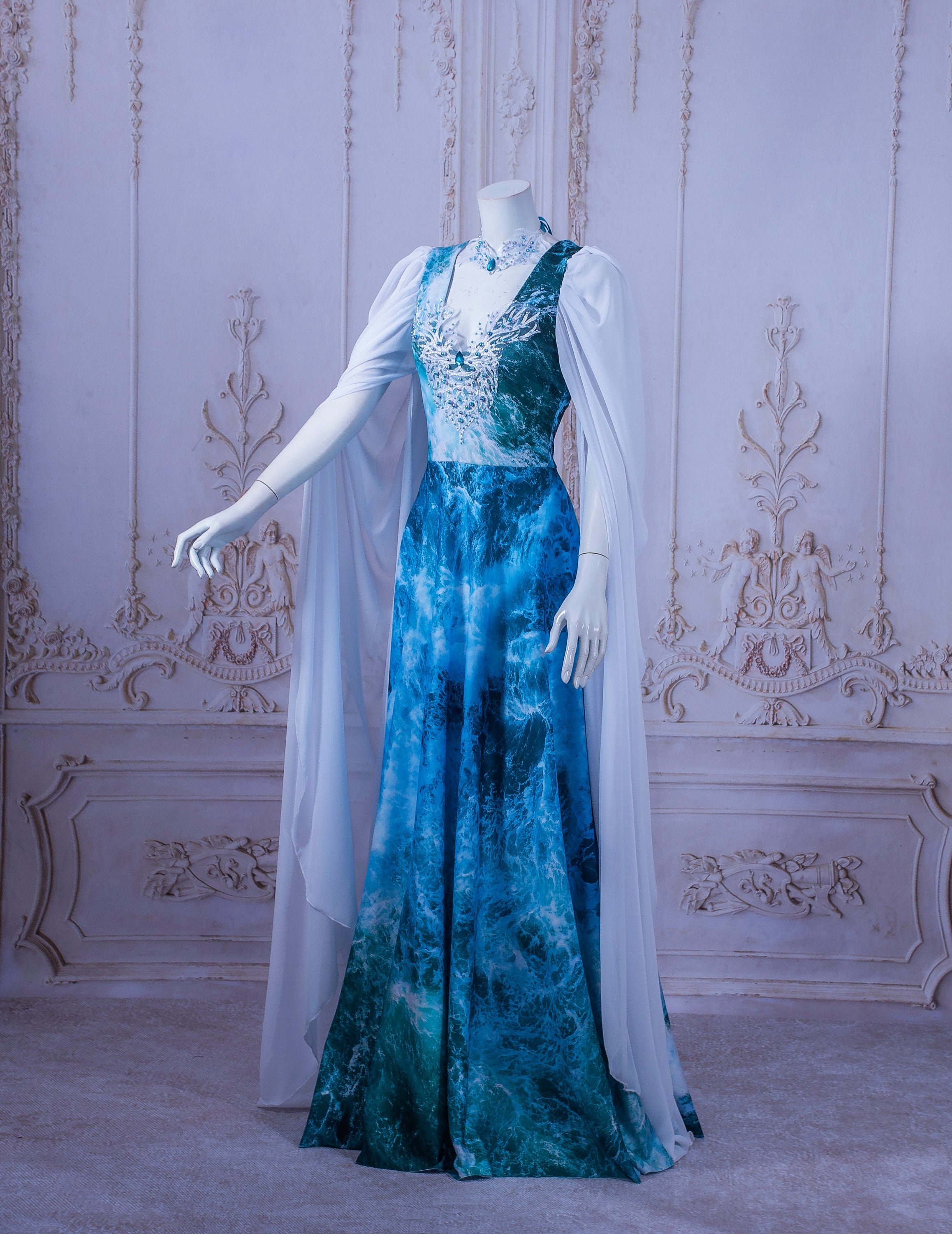 rain fantasy gown