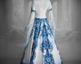 celtic blue wedding dress Willow Wedding Dress Small