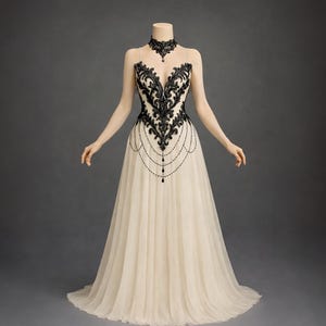 White Gothic Dress - Etsy