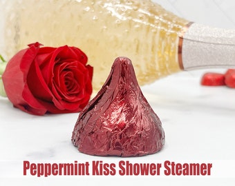 Valentine’s Day Unique Handmade Chocolate Kiss Shaped Relaxing Shower Steamer for Girlfriend Wife Daughter or Best Friend for Galentines Day