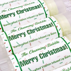 Christmas Lip Balm, Christmas Chapstick, Dessert Lip Balm, Winter Chapstick Set, Beeswax Lip Balm, Shea Butter Lip Balm, Holiday Lip Balm