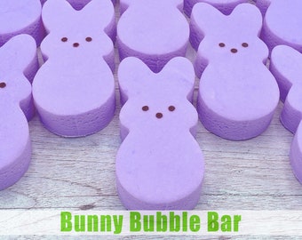 Easter Bunny Bubble Bath Bar, Peep Gift Basket Stuffer Filler, Solid Bubble Bath, Bunny Bath Bar, Gift for Children, Easter Basket Filler