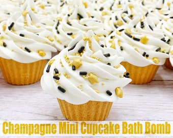 Cupcake Bath Bomb Strawberry Champagne, Bath Bomb Cupcake, Star Bath Bomb Gift Mom, Spa Gift Set, Star Bath Fizzy Cupcake, Fizzy Spa Set Mom