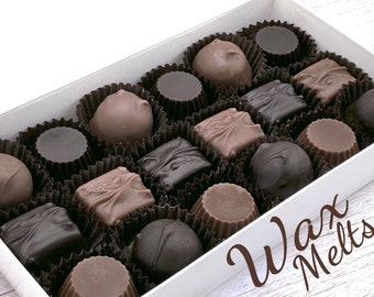 Wax Melt Chocolates for Mothers Day or Valentines Day, Unique Dessert Wax Melt Candle Gift for Chocolate Lover, Personalized Box Bakery Melt