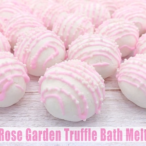 Rose Bath Melt Truffle, Rose Bath Bomb, Unique Bath Melt, Dessert Bath Bomb, Rose Spa Gift, Truffle Bath Melt, Unique Spa Gift, Spa Bomb