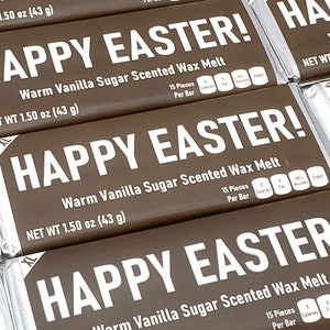 Easter Wax Melt, Easter Candle Gift, Chocolate Snap Bar Wax Melt, Easter Basket Stuffer, Vanilla Basket Filler, Chocolate Easter Basket Gift