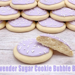 Lavender Sugar Cookie Bubble Bar, Lavender Bath Cookie, Solid Bubble Bath, Spa Gift Mom, Bath Gift Kid, Bubble Bath Gift Set, Spa Cookie Bar