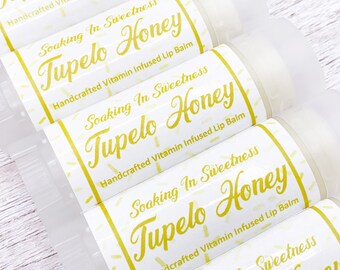 Lip Balm, Tupelo Honey, Lip Gloss, Lip Balm Favors, Lip Balm Wedding, Natural Lip Balm, Bridesmaid Gift, Beeswax Lip Balm, Gifts