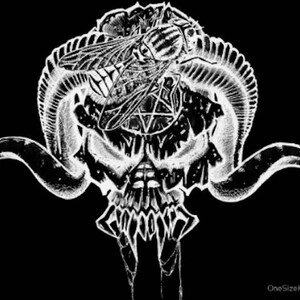 Horns Up - 黒地に反転 - 8x10&quot; アートプリント - 国内送料無料
