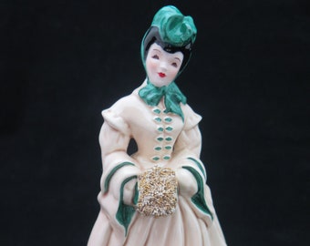Vintage Florence Ceramics Victorian Lady Figurine – 1950s Collectable