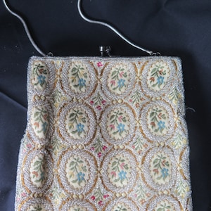 Vintage Walborg Beaded Evening Bag with fine Needle Petit Point