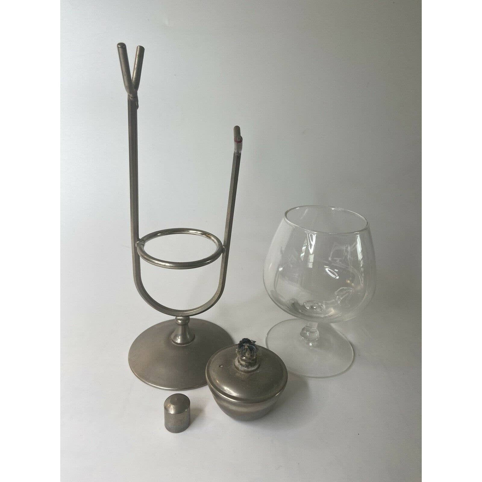 Vintage Brandy Cognac Warmer Art Deco Glass Snifter Stand & Etsy