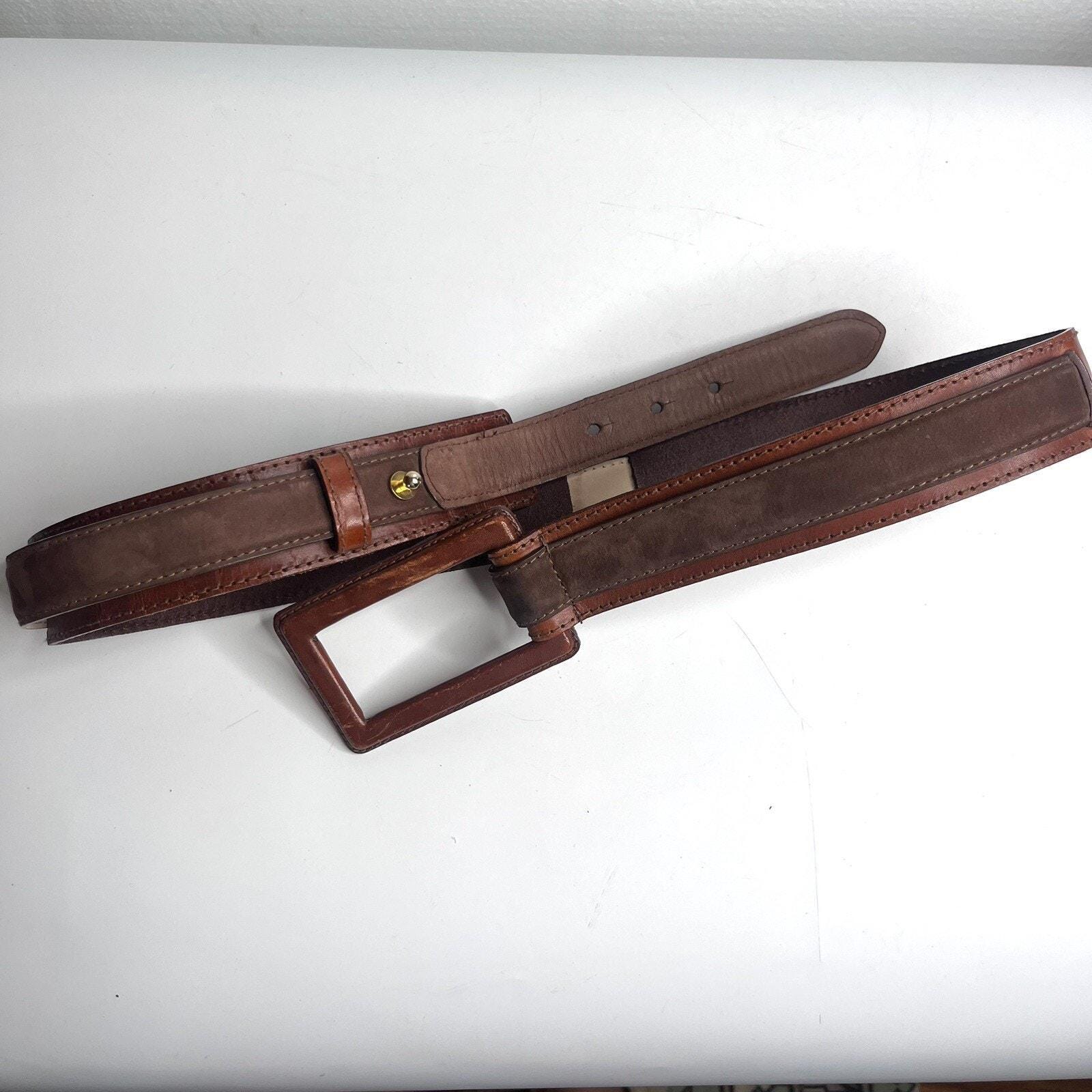 Anne Klein Oroton Vintage Brown Genuine Leather Woven Large  display picture 2