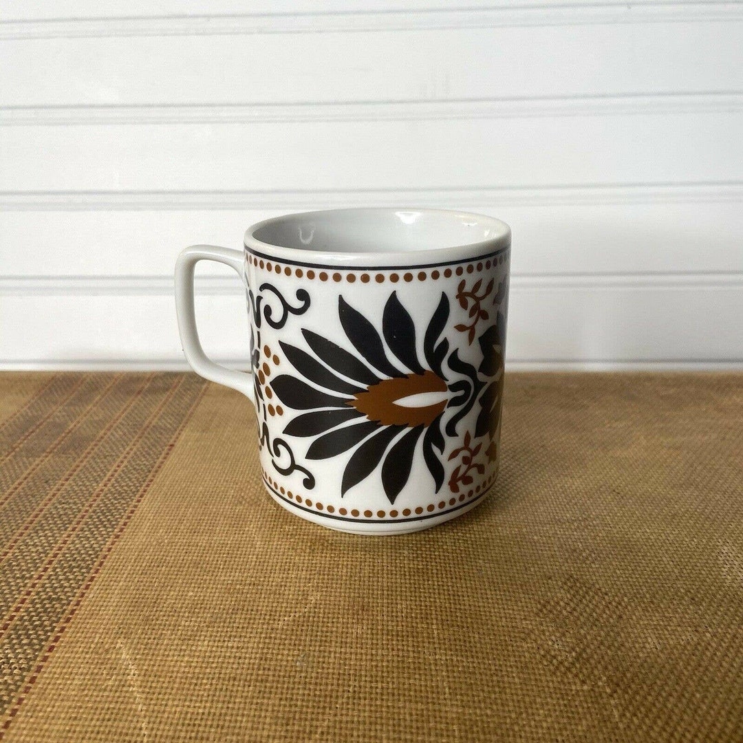 Vintage New Trends Inc Japan Floral Mug Etsy