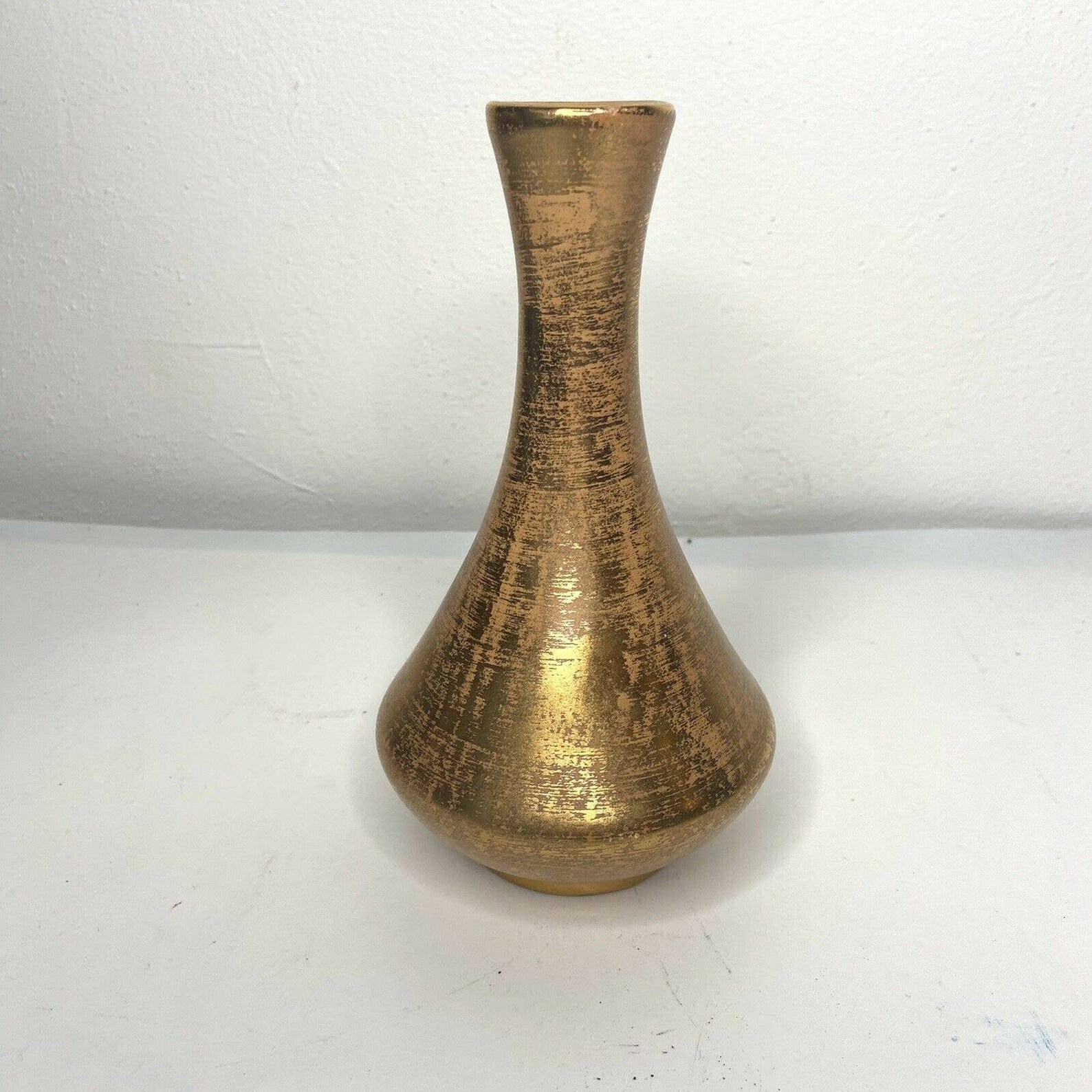 Stangl Vintage 22 KT Gold MCM Vase Granada Gold 4050 Etsy