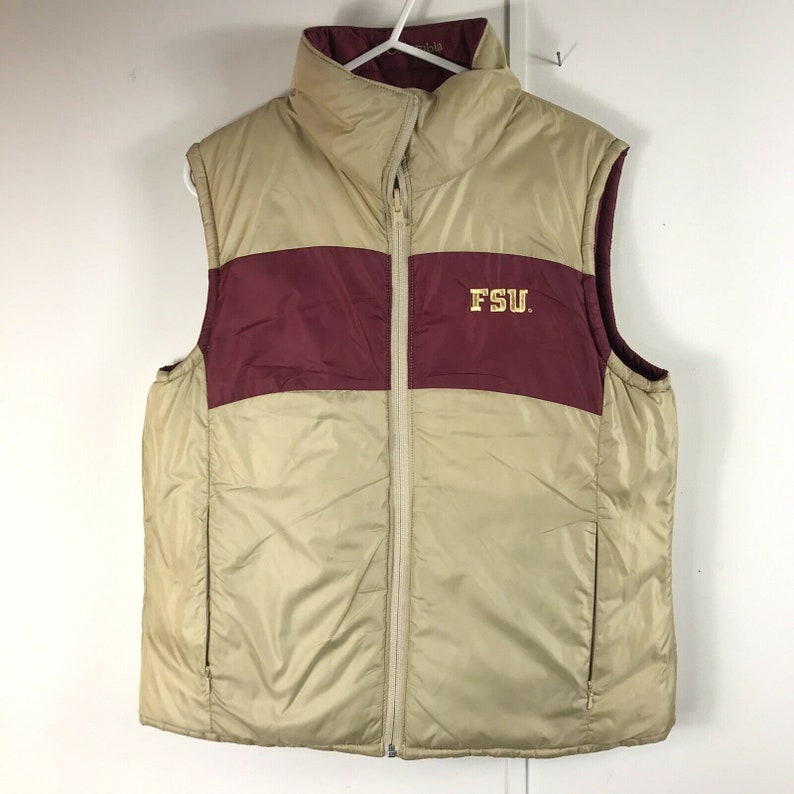 Vintage Columbia Reversible FSU Vest Size Medium