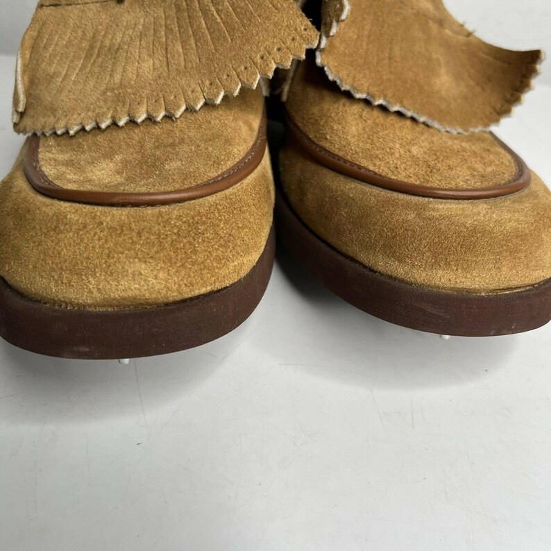 Austad Vintage Brown Suede Kiltie Tongue Golf Shoes Size 9.5 M - Etsy
