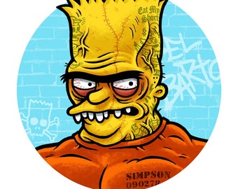 Bart Simpson "Underachiever" Print