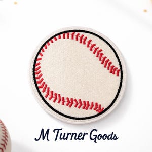 Embroidered Baseball Iron On Sew On 4 Inch Patch