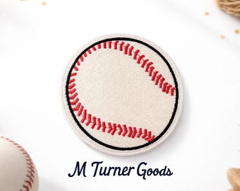 Embroidered Baseball Iron On Sew On 4 Inch Patch