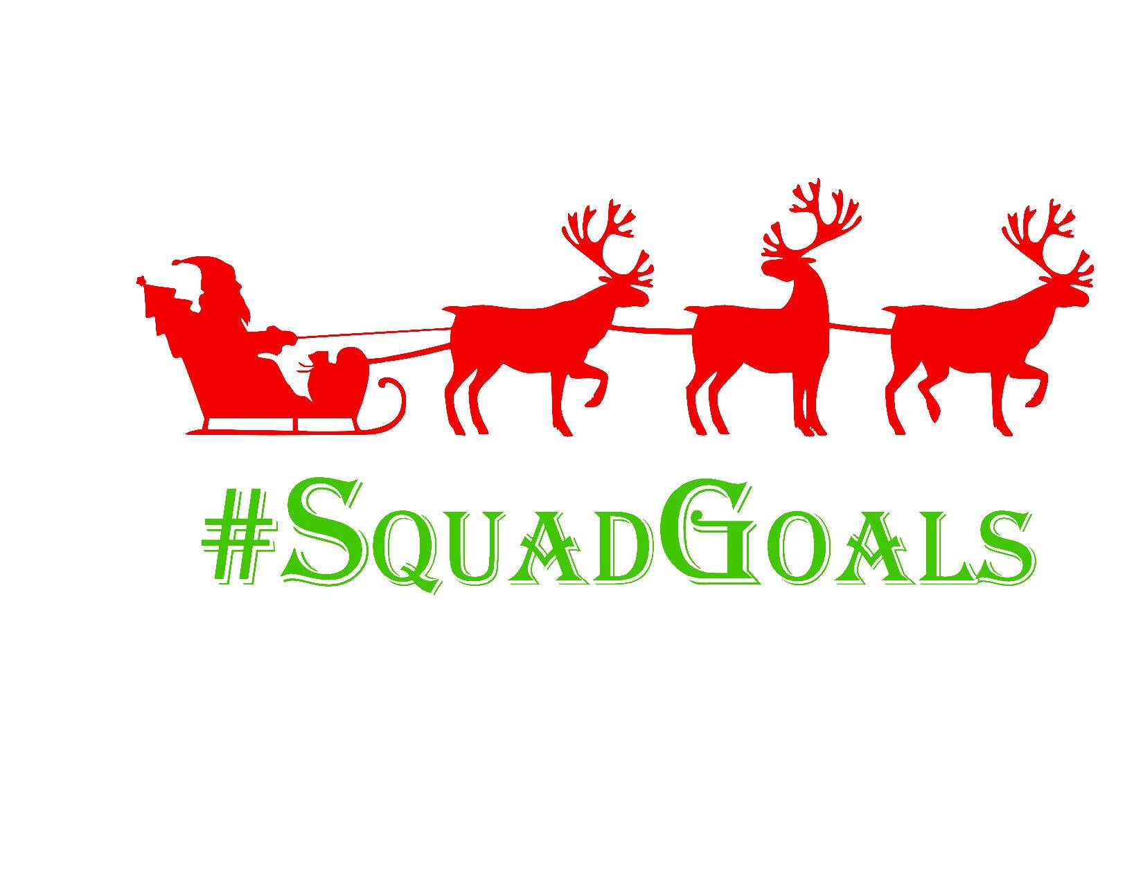 Download Santa And Reindeer Squad Goals Christmas SVG Digital File ...