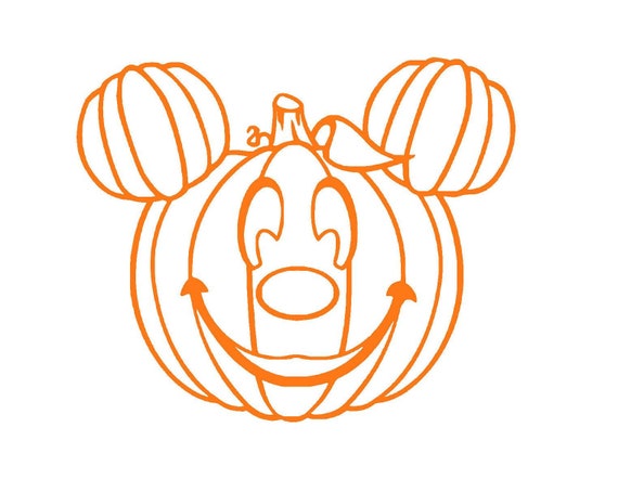 Download Mickey Mouse Disney Halloween Pumpkin SVG Digital File | Etsy