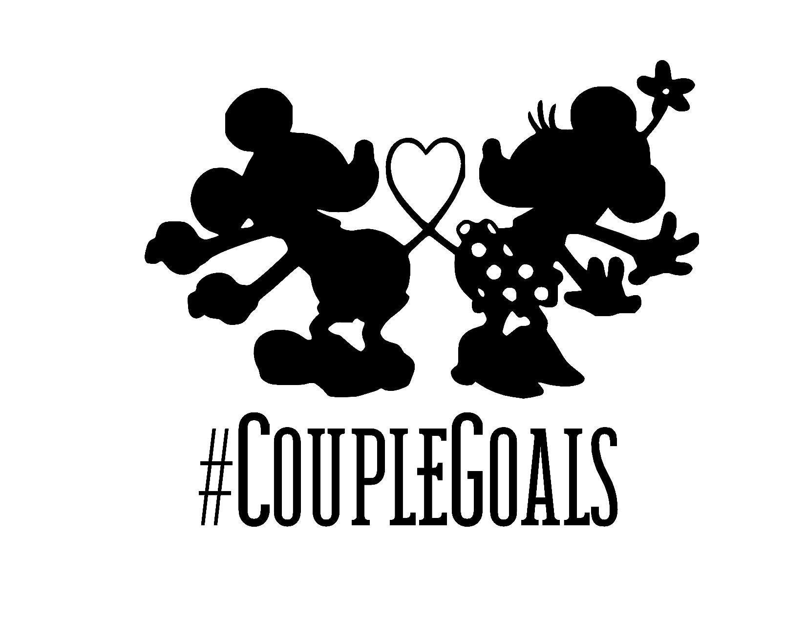 Download Mickey And Minnie Couple Goals Disney SVG Digital Cut File ...