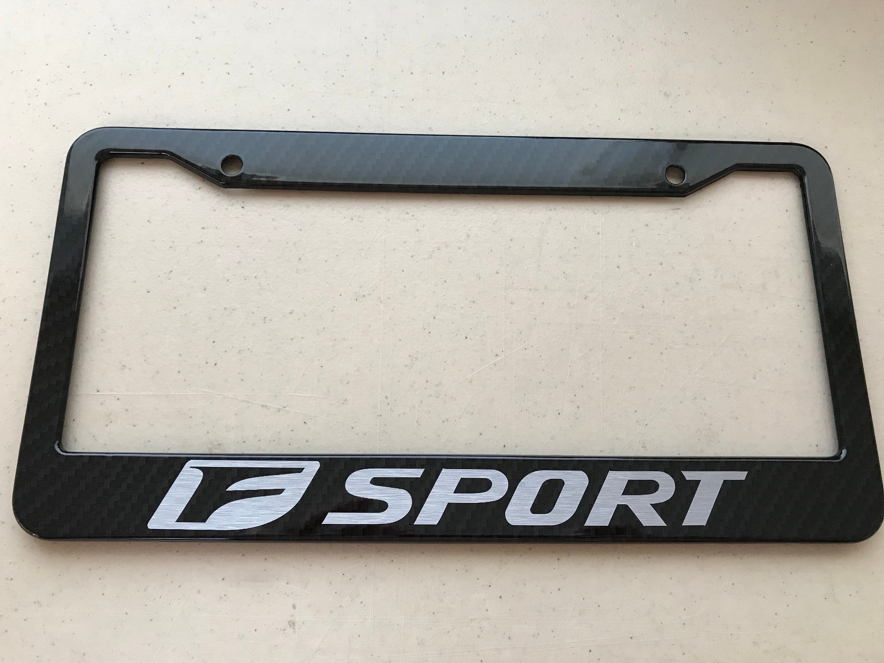 Lexus F sport carbon fiber style license frame plate with Etsy