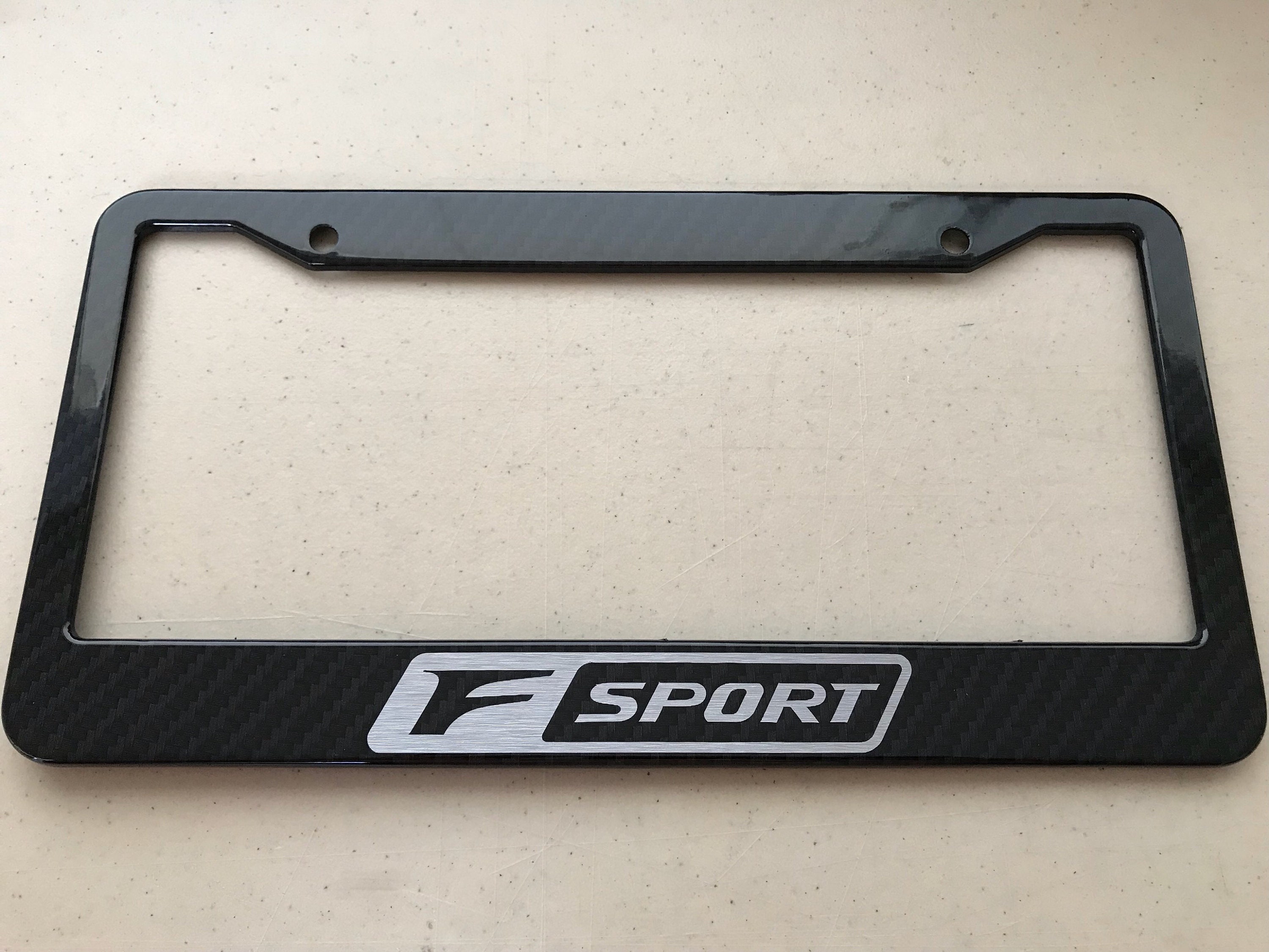 Lexus F sport carbon fiber style license frame plate with Etsy