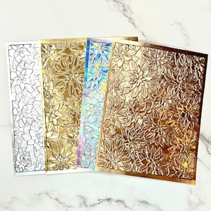 120Pcs Thick Metallic Holographic Card Stock 8.5 x 11 Inches Glitter Shiny  Iridescent Mirror Paper Sheets Mixed Color Card Stock Paper for Craft