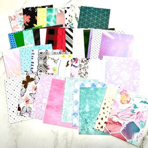 Tarjetas de diario surtidas / 20 piezas / Materiales para álbumes de recortes / Diario 3x4 / Materiales / Papel estampado / Tarjetas / Project Life / Paquete / Planificador / Misterio