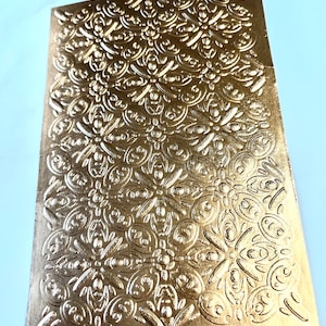 Rectos de cartes en papier d'aluminium « entrelacé » gaufré, paquet de 6, fabrication de cartes, rectos en relief 3D, passe-partout, scrapbooking, accessoires pour carnets