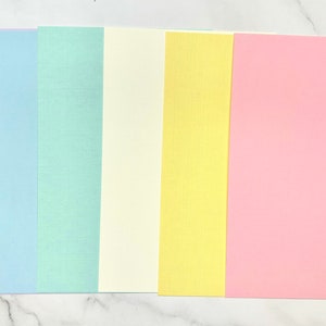 NUOVI colori: colori pastello, carta testurizzata, pacchetto di cartoncini, diario spazzatura, cartoncino di lino, creazione di carte, borsa da presa, confezione pastello, confezione da 6