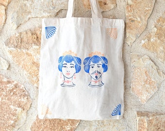 tote bag with teste di moro