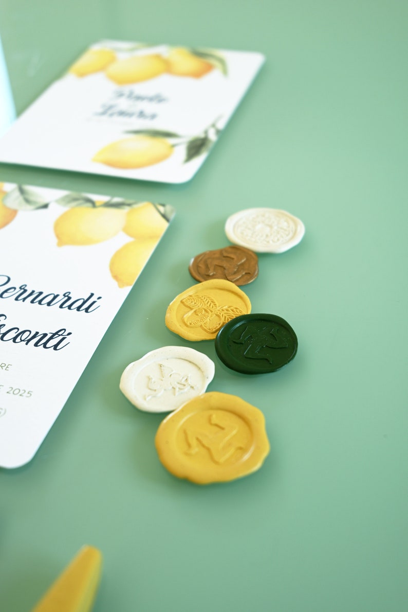 Wedding invitation cards with lemons image 9